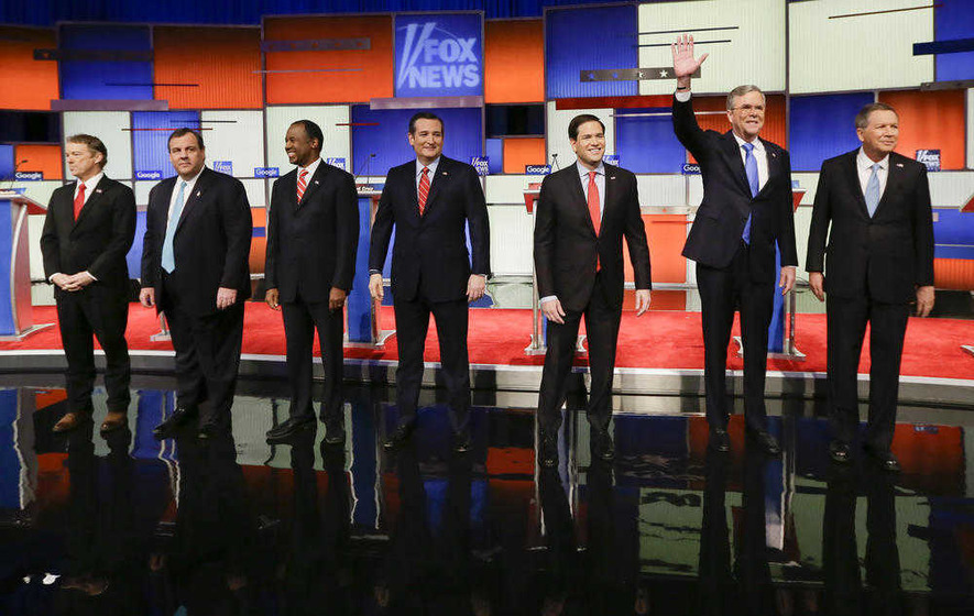 Republican rivals mock absent Donald Trump at key debate