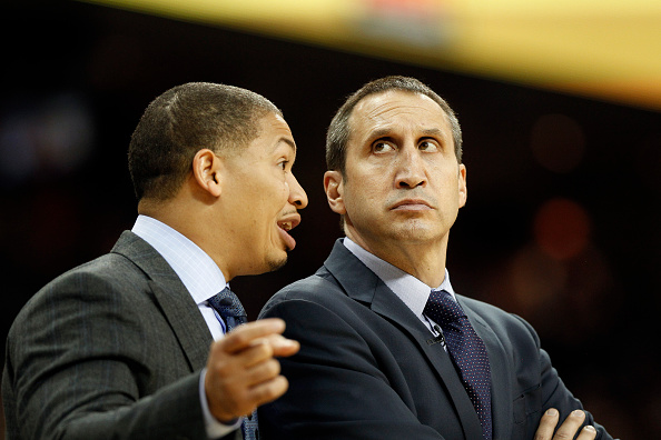 Tyronn Lue and David Blatt