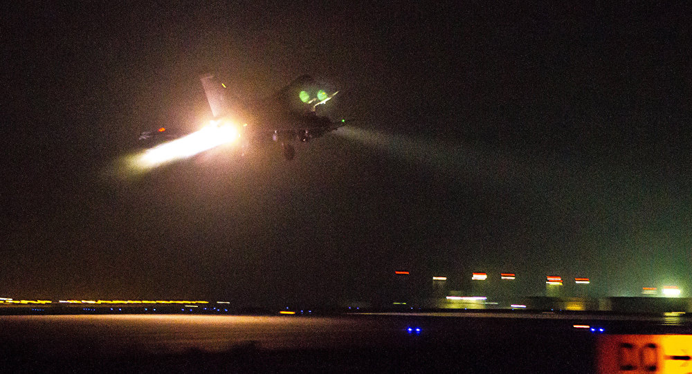 Oct. 9 2015 by the French Army Communications Audiovisual office shows a French army Rafale fighter jet taking off from an undisclosed air base as part of France's Operation Chammal launched in September 2015 in sup