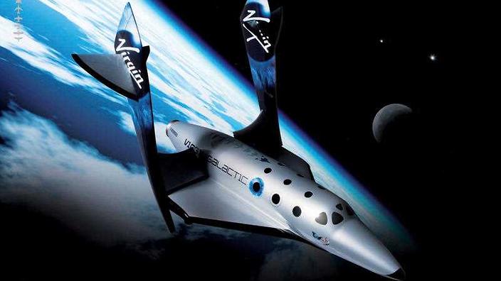 Virgin Galactic shows Virgin Galactic's first SpaceShipTwo an air-launched suborbital spaceplane type designed for space tourism