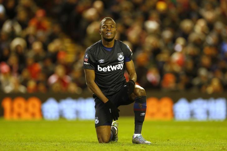 Football Soccer- Liverpool v West Ham United- FA Cup Fourth Round- Anfield- 30/1/16 West Ham United's Enner Valencia Action Images via Reuters  Carl Recine Livepic