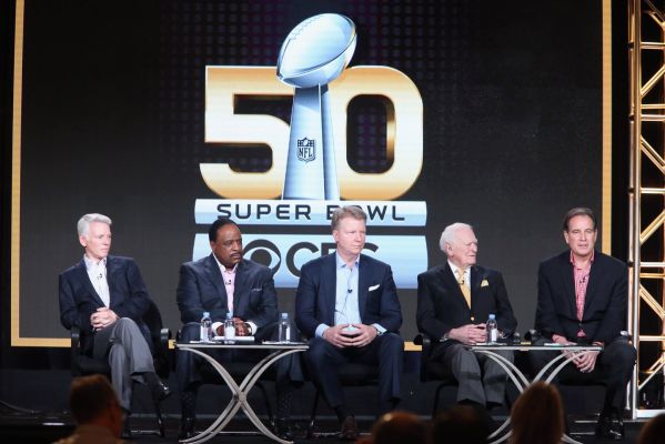 From left Sean McManus James Brown Phil Simms