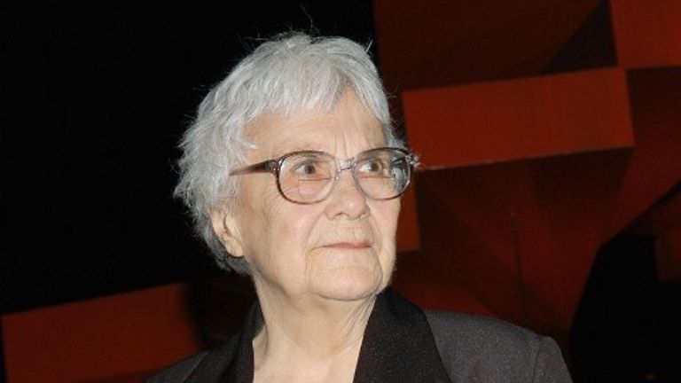 Writer Harper Lee at the City National Plaza