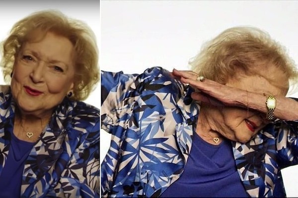 Watch Betty White Dab Like a Boss During the Super Bowl Opening