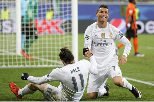 Ronaldo and Bale have celebrate goals together this season
Sergey Dolzhenko  EPA