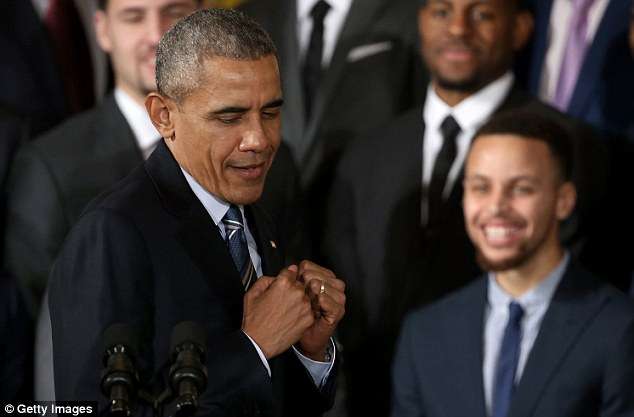Barack Obama and the Golden State Warriors