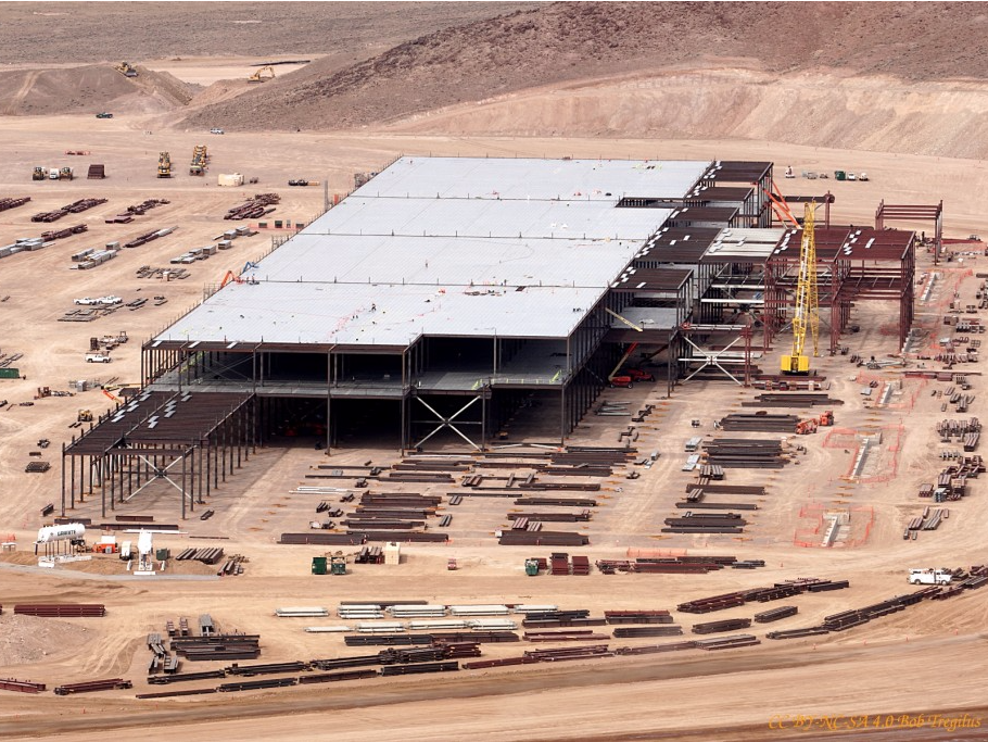 Bob Tregilus Construction site of Tesla's new'Gigafactory near Reno Nevada