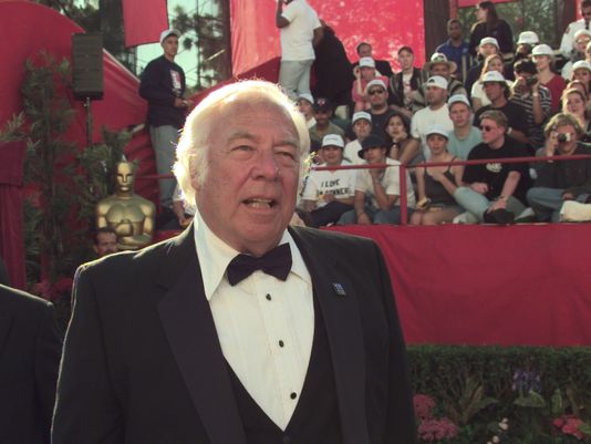 George Kennedy arrives at the 70th Academy Awards at the Shrine Auditorium in Los Angeles