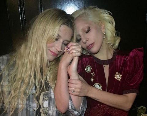 Lady Gaga and Kesha show their united front     Courtesy Lady Gaga via Instagram