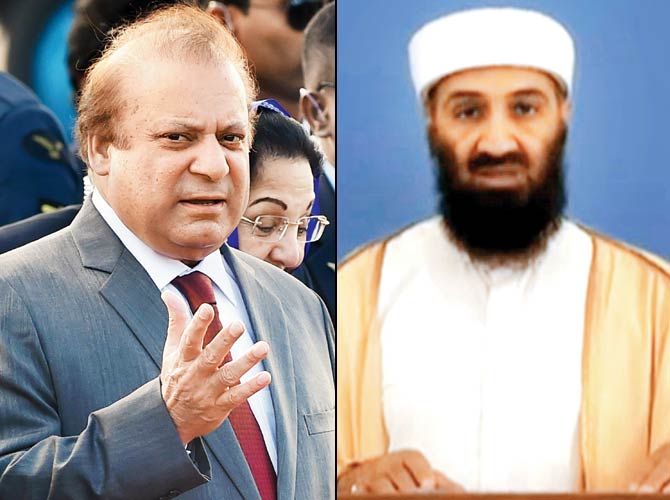 The book titled ‘Khalid Khawaja Shaheed-i-Aman’ said even though Osama funded Sharif heavily the latter backtracked from all his promises after coming into power. File Pics  AFP