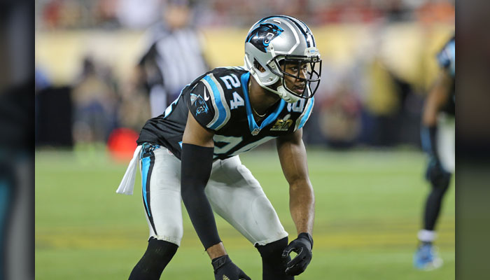 Carolina Panthers’ Josh Norman #24 in action against the Denver Broncos during the NFL Super Bowl 50 football game Sunday Feb. 7 2016 in Santa Clara Calif