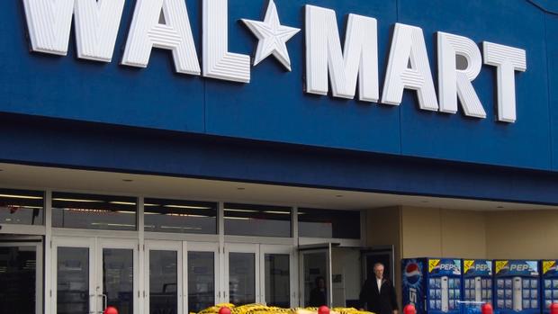 A Wal Mart store front is seen in Toronto