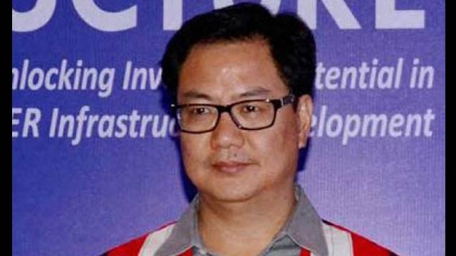 AAP govt-civic bodies stand-off BJP councillors meet Kiren Rijiju