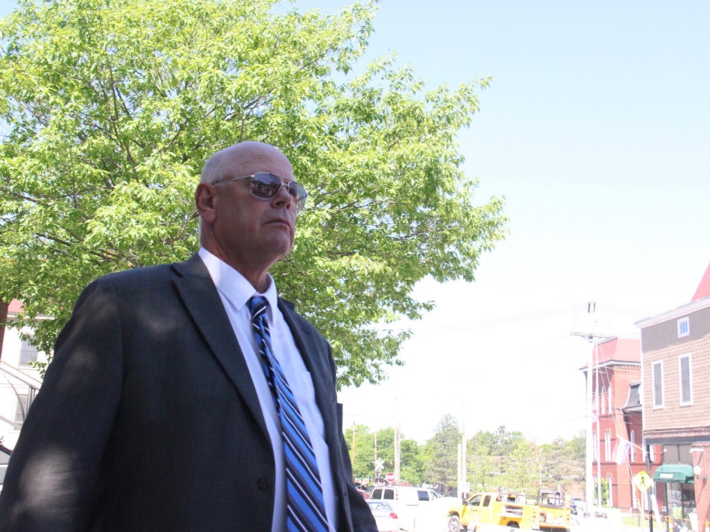 McAllister shown here exiting the Franklin County Superior Court Thursday still faces charges in a second case that is expected to be tried later this summer. But only one of those counts is a felony