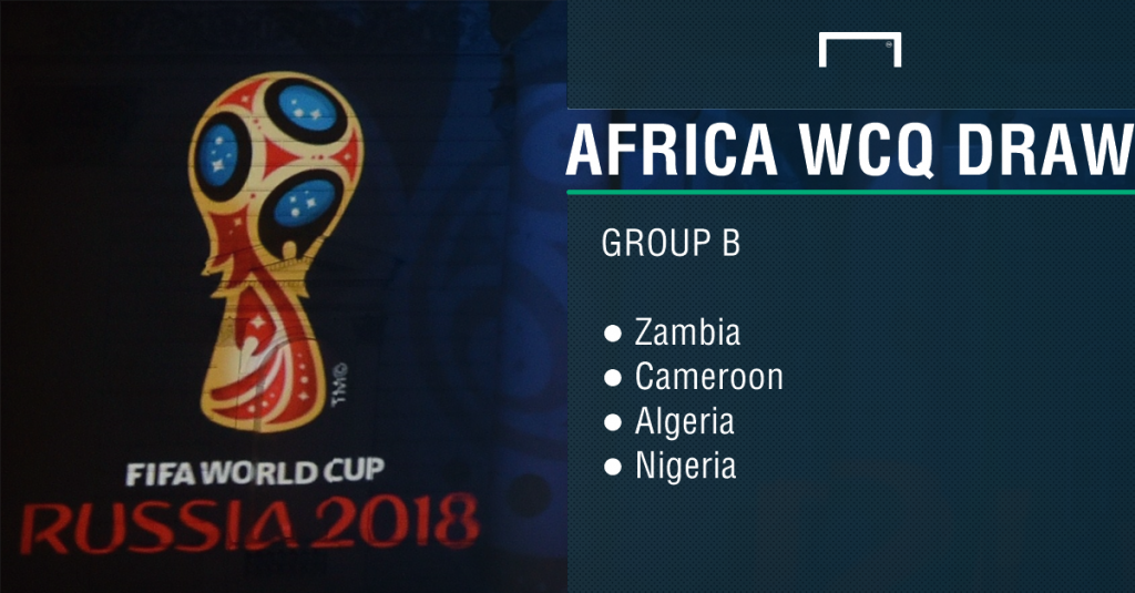 Cameroon, Nigeria, Algeria in same African WC qualifying group