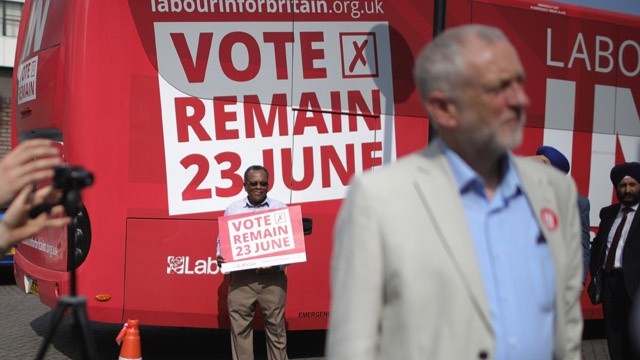 Brexit vote to remain sign