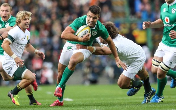 Conor Murray making a break for Ireland against South Africa