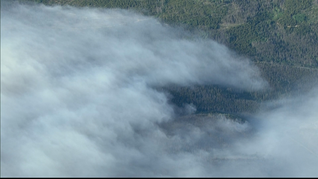 Copter4 flew over the Beaver Creek Fire on Wednesday morning