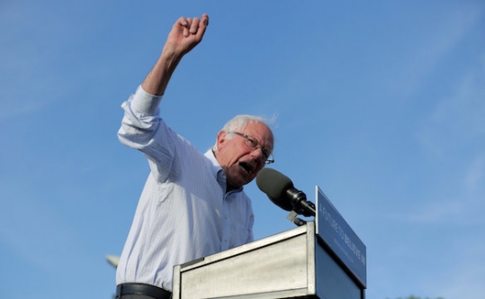 Democratic presidential candidate Bernie Sanders in Washington D.C. on June 9