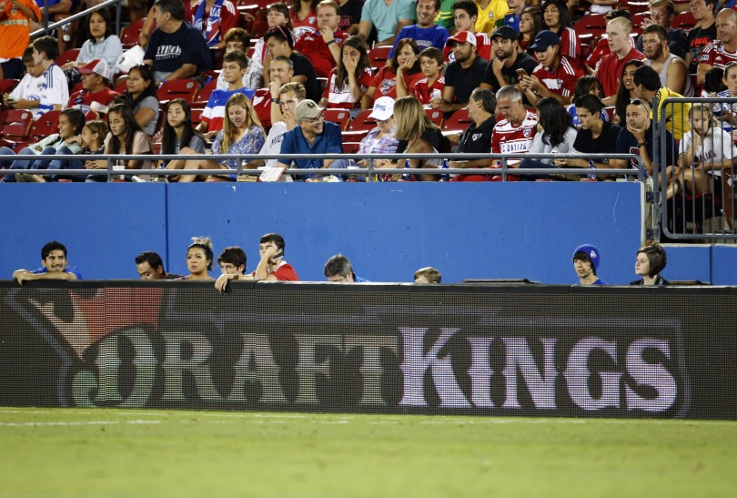 Sep 12 2015 Dallas TX USA A general view of the Draft Kings sign board during the match with FC Dallas playing against New York City FC at Toyota Stadium. Mandatory Credit Matthew Emmons-USA TODAY Sports