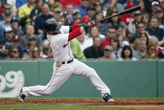 Dustin Pedroia's eleventh inning double proved decisive as Boston avoided a sweep in Toronto