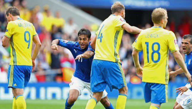 Eder wheels away after netting the winning goal