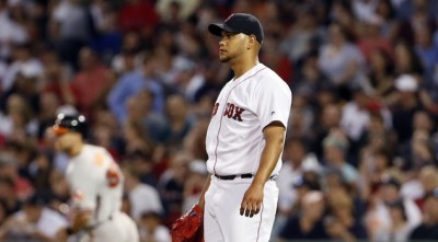 Eduardo Rodriguez allowed five runs to take the loss