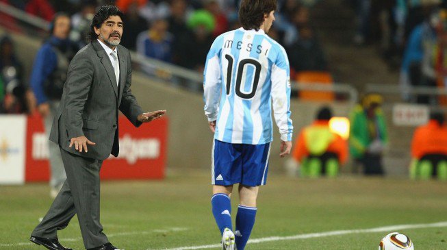 Please don’t go Maradona begs Messi