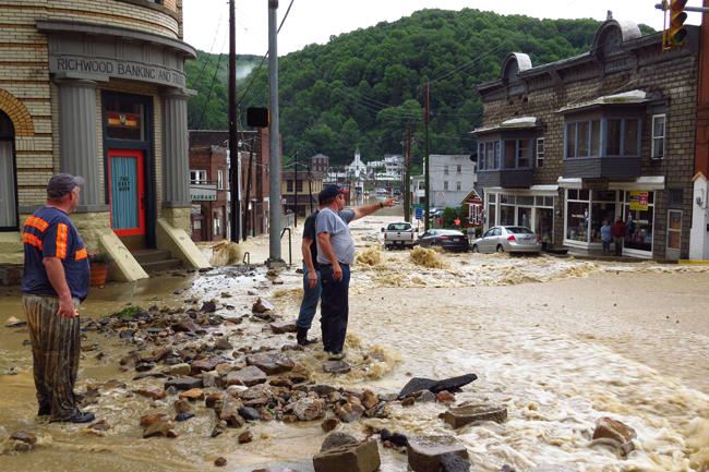 Floods choked Richwood West Virginia