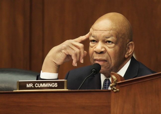 Rep. Elijah Cummings D-Md. ranking member on the House Committee on Oversight and Government Reform Committee listens on Capitol Hill in Washington Wednesday