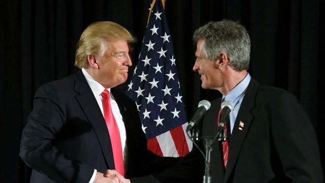 Scott Brown with Donald Trump