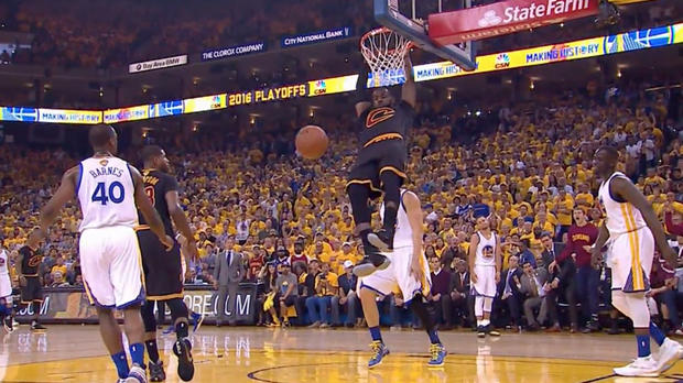 LeBron threw down a massive dunk in Game 7.                     ABC