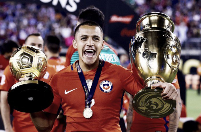 Golden Boy Alexis Sanchez wins Copa America player of the tournament