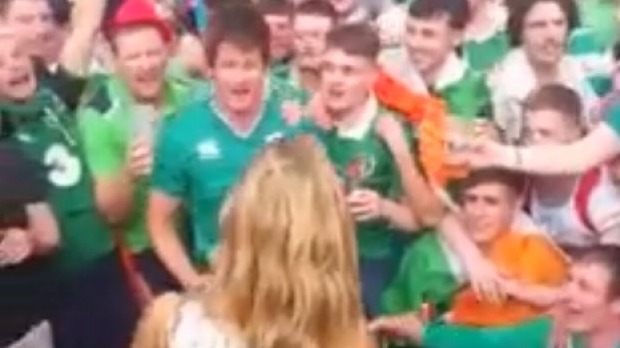 Hundreds of Irish football fans asked Carla Romera'Will you be my girl