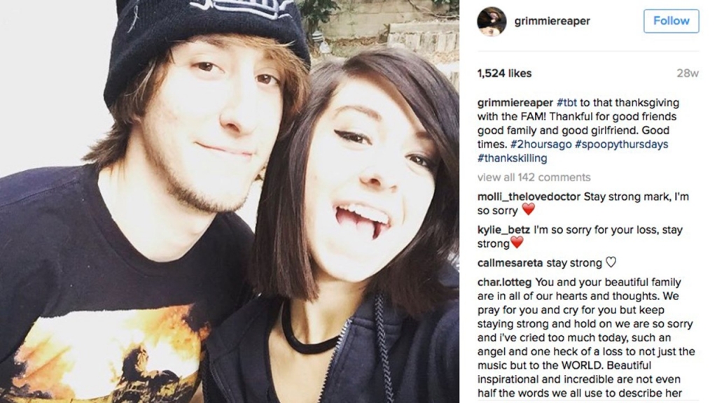 Mark Grimmie jumped on his sister's shooter Friday night