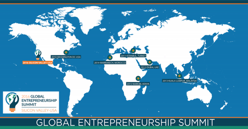 3 day Annual Global Entrepreneurship Summit in US on Wednesday