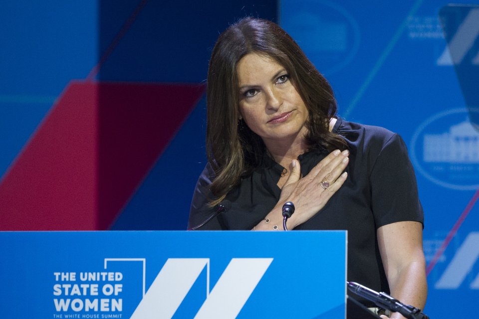 Hargitay founder and president Joyful Heart Foundation addresses the White House Summit on the United State of Women in Washington Tuesday