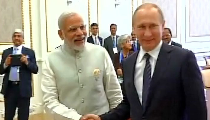 Modi Putin vow to take forward India Russia ties