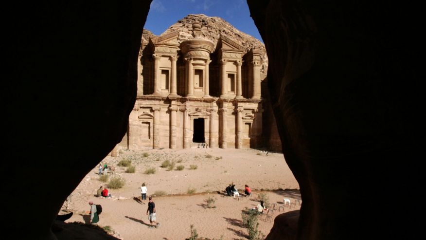 A view of the ancient city of Petra