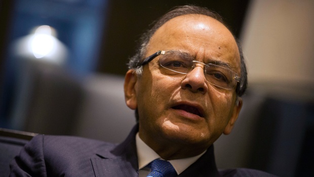 India's Finance Minister Arun Jaitley speaks during an interview in Beijing. |AP