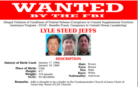 BREAKING NEWS: Polygamist Sect Leader Lyle Jeffs Flees Custody, Arrest Warrant Issued