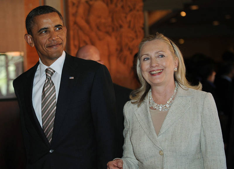 President Obama seen in 2011 endorsed Hillary Clinton Thursday for president