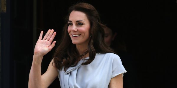 Britain's Catherine Duchess of Cambridge leaves an event for the Anna Freud Centre at Spencer House in London Britain