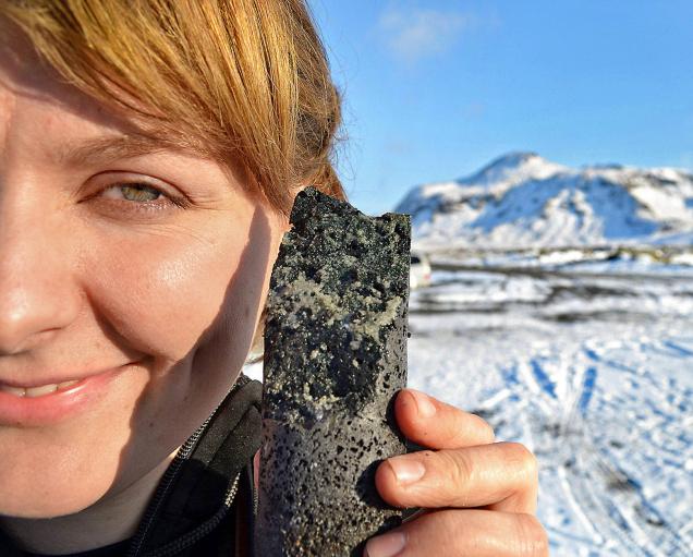 The pioneering experiment in Iceland mixed CO2 emissions with water and pumped it hundreds of meters underground into volcanic basalt rock- where it rapidly turned into a solid