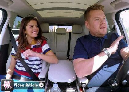 Selena Gomez joins James Corden for Carpool Karaoke