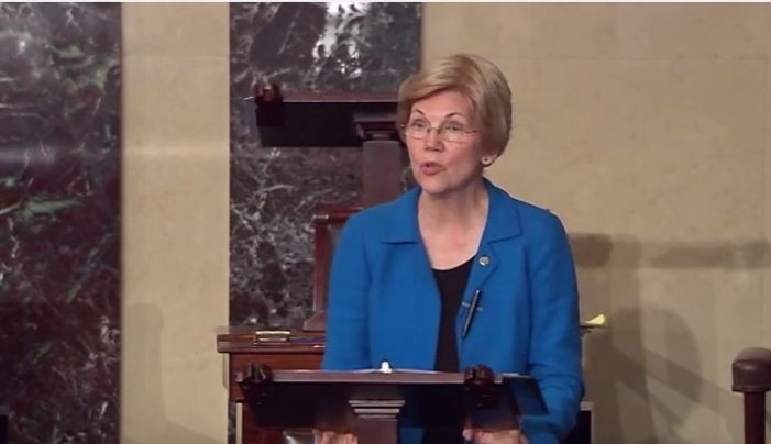 Elizabeth Warren Takes A Flamethrower To The Senate During Democratic Filibuster