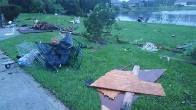 Tropical Storm Colin damages Westside home