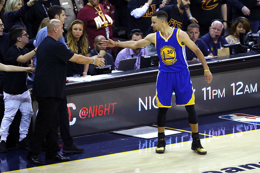 Meltdown! Steph Curry ejected for throwing mouthpiece at fan in NBA Finals