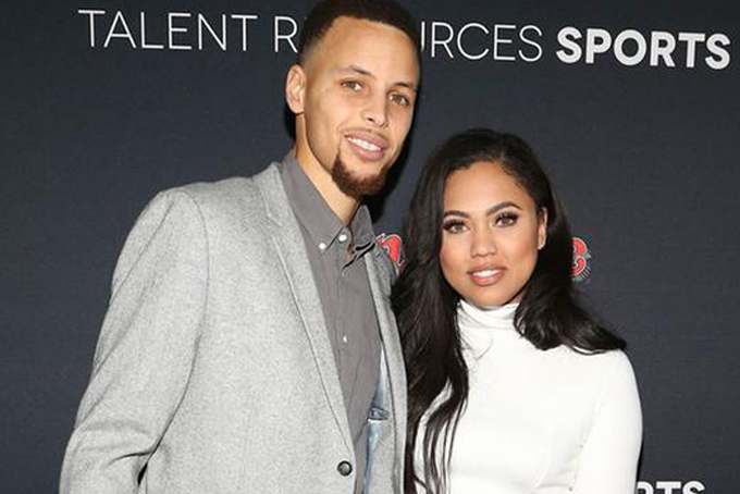 Stephen Curry and Ayesha Curry arrive at the Super Bowl 50 Rolling Stone Party at The Galleria at the San Francisco Design Center on Saturday Feb. 6 2016 in San Francisco