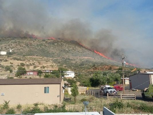 The Tenderfoot Fire was reported near Yarnell